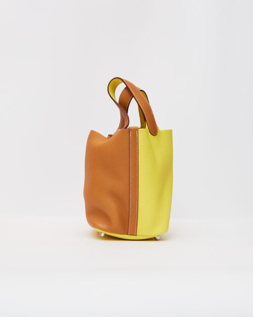 Hermès Picotin 18 Sesame Lime Clemence PHW