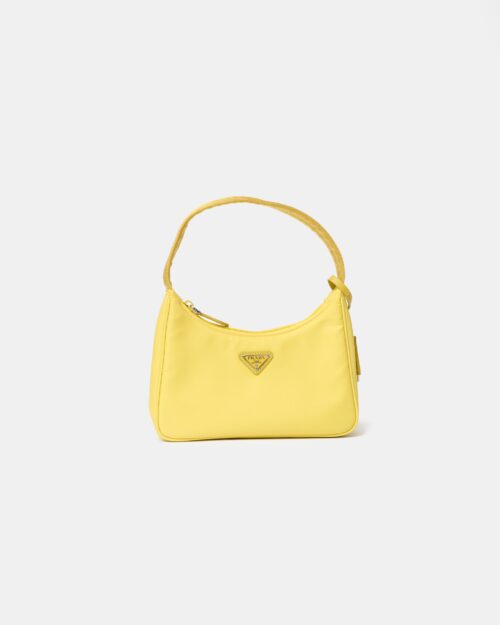 Prada Re-Edition 2000 Yellow Hobo Bag