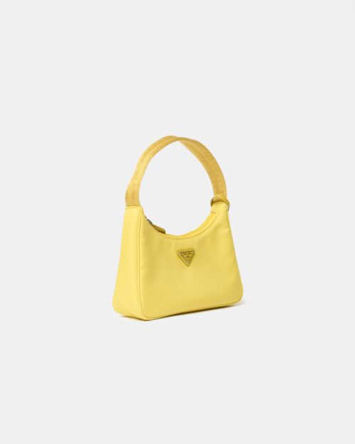 Prada Re-Edition 2000 Yellow Hobo Bag