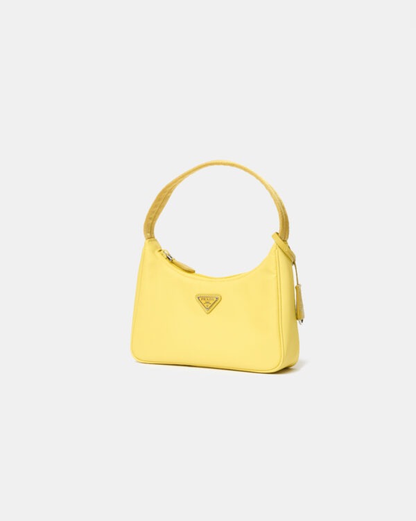 Prada Re-Edition 2000 Yellow Hobo Bag