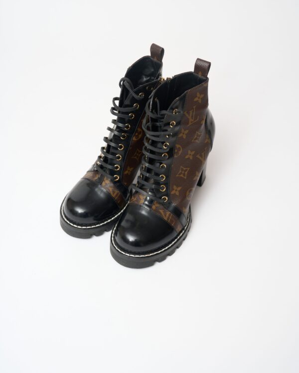 Louis Vuitton Star Trail Ankle Boots Patent Monogram 41