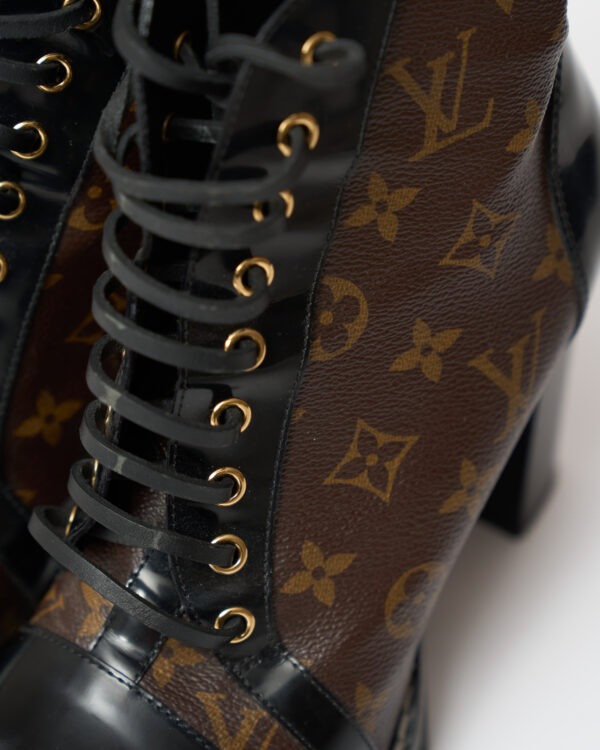 Louis Vuitton Star Trail Ankle Boots Patent Monogram 41