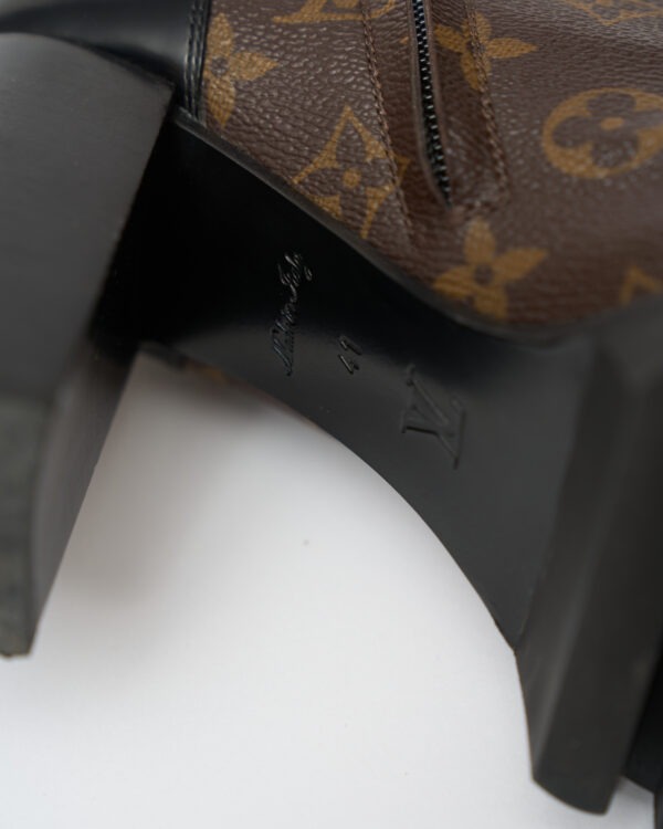 Louis Vuitton Star Trail Ankle Boots Patent Monogram 41