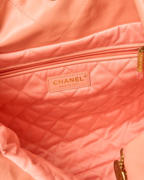 Chanel Chanel 22 Light Orange Lambskin GHW