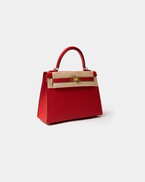 Hermès Kelly 25 Rouge de Coeur Epsom GHW