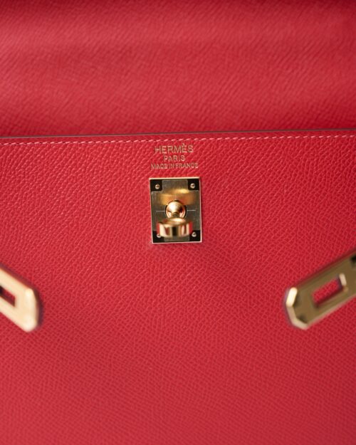 Hermès Kelly 25 Rouge de Coeur Epsom GHW