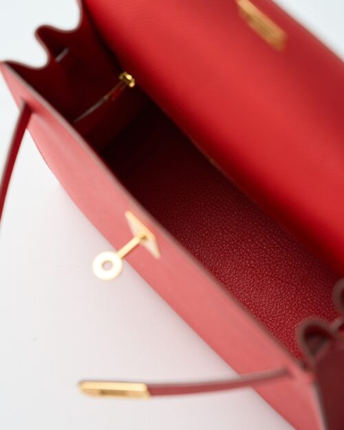 Hermès Kelly 25 Rouge de Coeur Epsom GHW