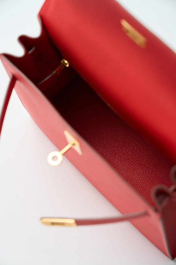 Hermès Kelly 25 Rouge de Coeur Epsom GHW