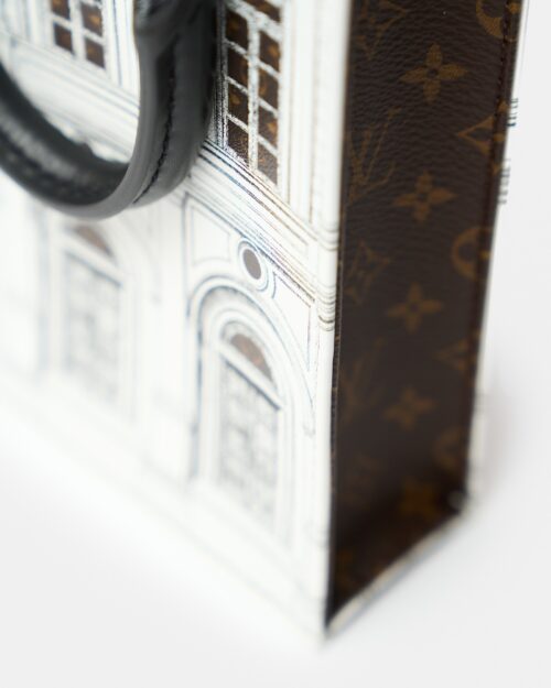 Louis Vuitton x Fornasetti Petit Sac Plat Black White