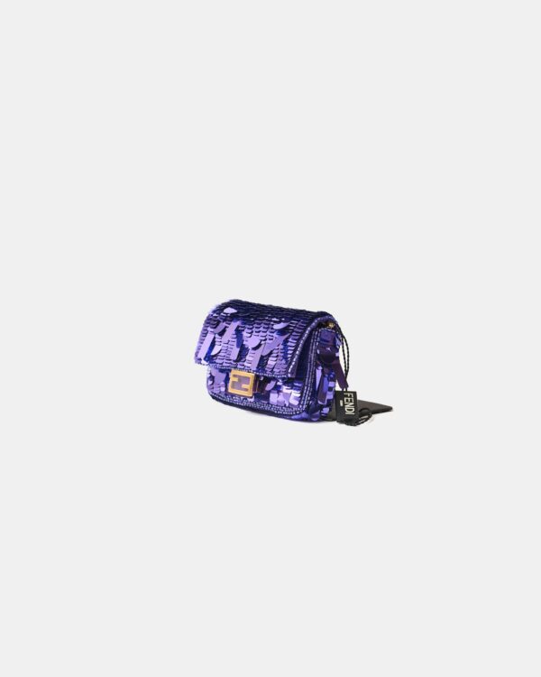 Fendi Baguette Purple Sequined Bag