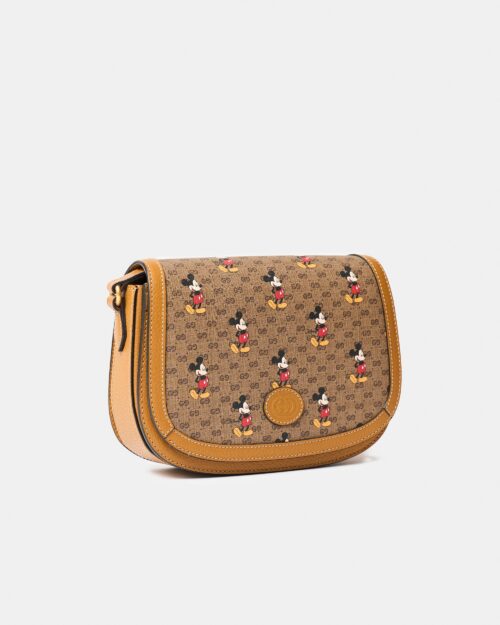 Gucci x Disney Shoulder BagMini GG Supreme Mickey Mouse Small Beige