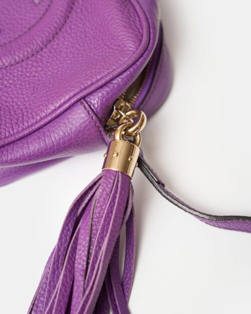 Gucci Soho Disco Purple Leather Bag