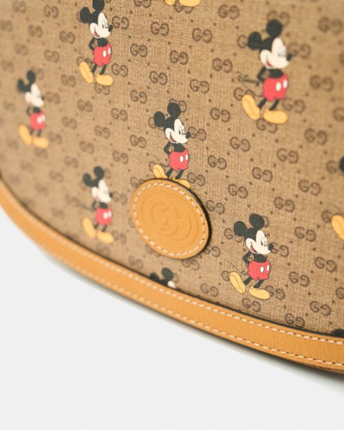 Gucci x Disney Shoulder BagMini GG Supreme Mickey Mouse Small Beige