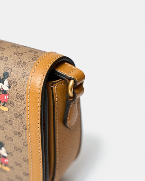 Gucci x Disney Shoulder BagMini GG Supreme Mickey Mouse Small Beige