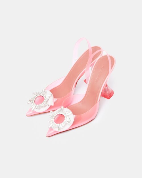 Amina Muaddi Begum Glass PVC Bubble Slingback Pump