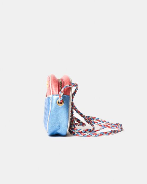 Gucci Mini Quilted Metallic Trapuntata Red Blue Bag