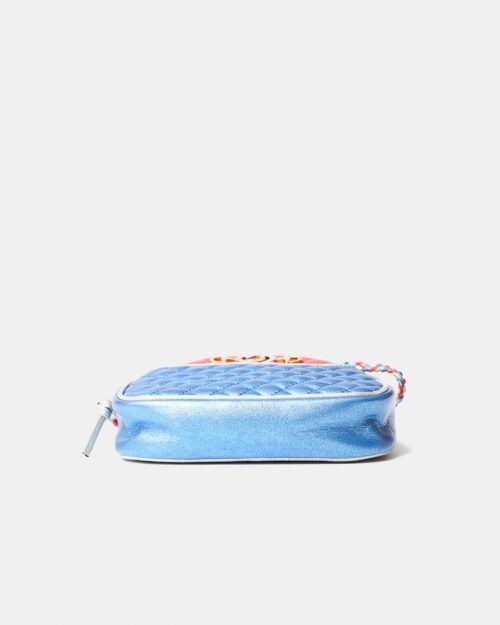 Gucci Mini Quilted Metallic Trapuntata Red Blue Bag