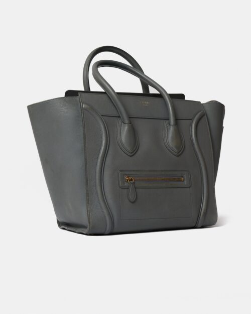 Celine Grey Mini Luggage Handbag