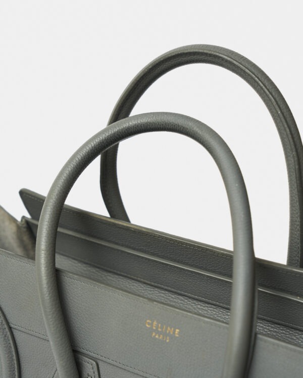 Celine Grey Mini Luggage Handbag