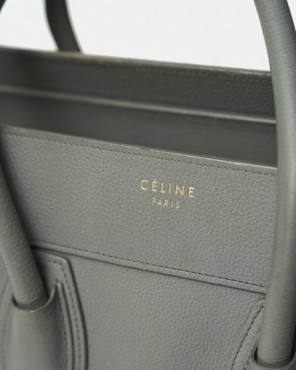 Celine Grey Mini Luggage Handbag