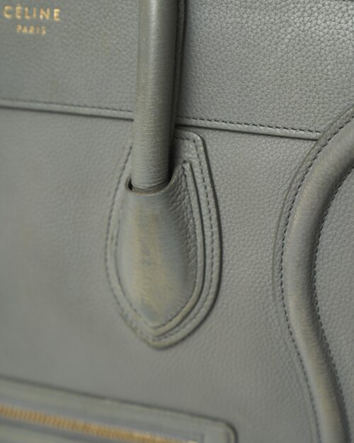 Celine Grey Mini Luggage Handbag