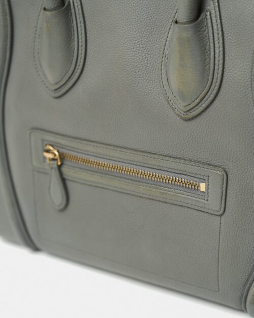 Celine Grey Mini Luggage Handbag