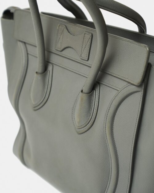 Celine Grey Mini Luggage Handbag