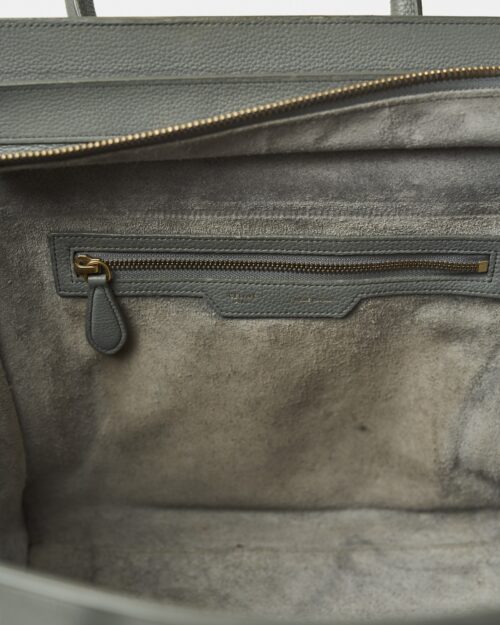 Celine Grey Mini Luggage Handbag