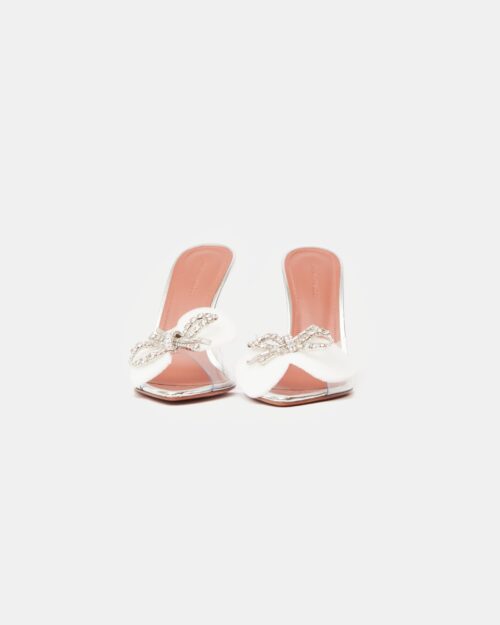 Amina Muaddi Rosie Glass PVC Transparent Slippers