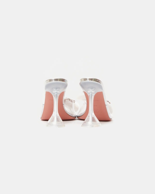 Amina Muaddi Rosie Glass PVC Transparent Slippers