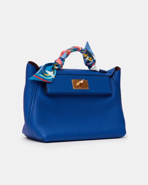 Hermès 24/24 29 Royal Blue Fauve GHW