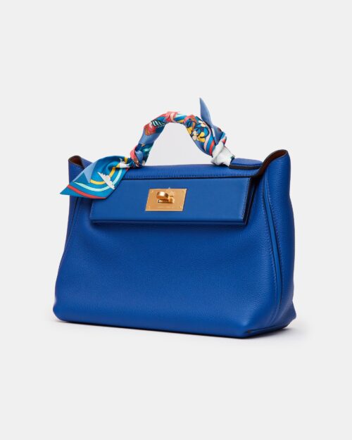 Hermès 24/24 29 Royal Blue Fauve GHW