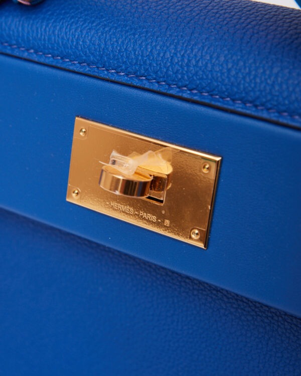 Hermès 24/24 29 Royal Blue Fauve GHW