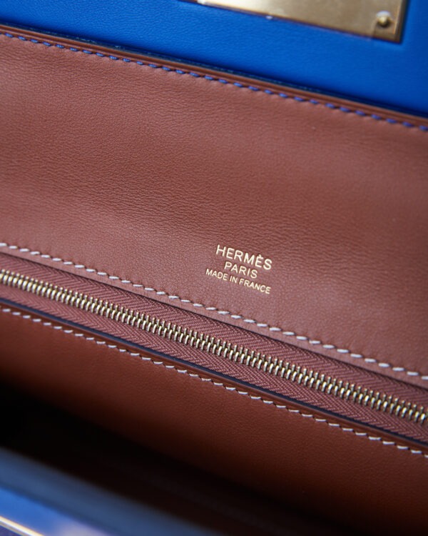 Hermès 24/24 29 Royal Blue Fauve GHW