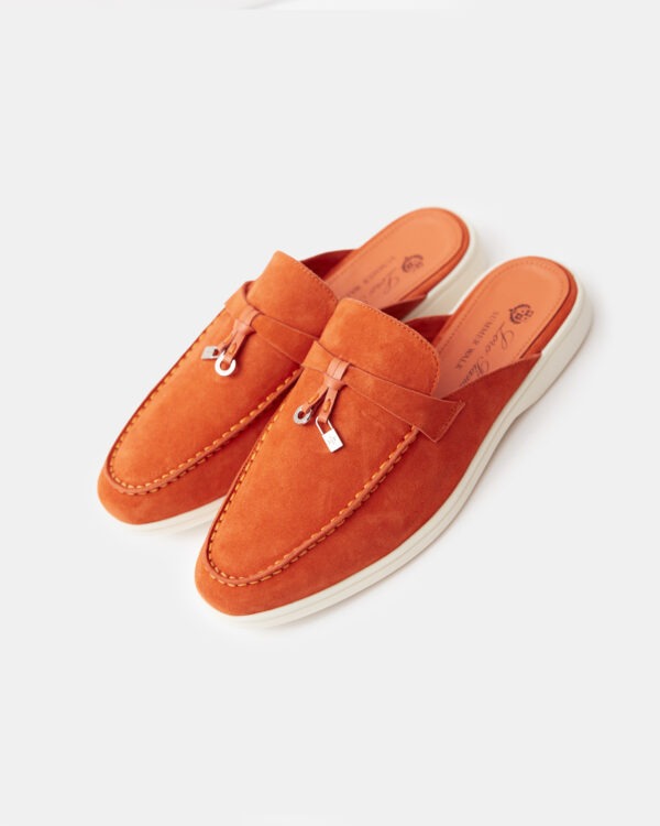 Charms Walk Babouche Orange Loafers