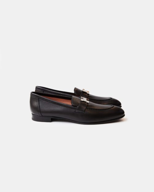 Hermès Paris Black Loafers