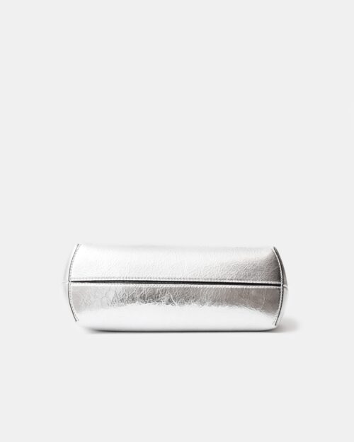 Fendi First Small Silver Laminated Clutch