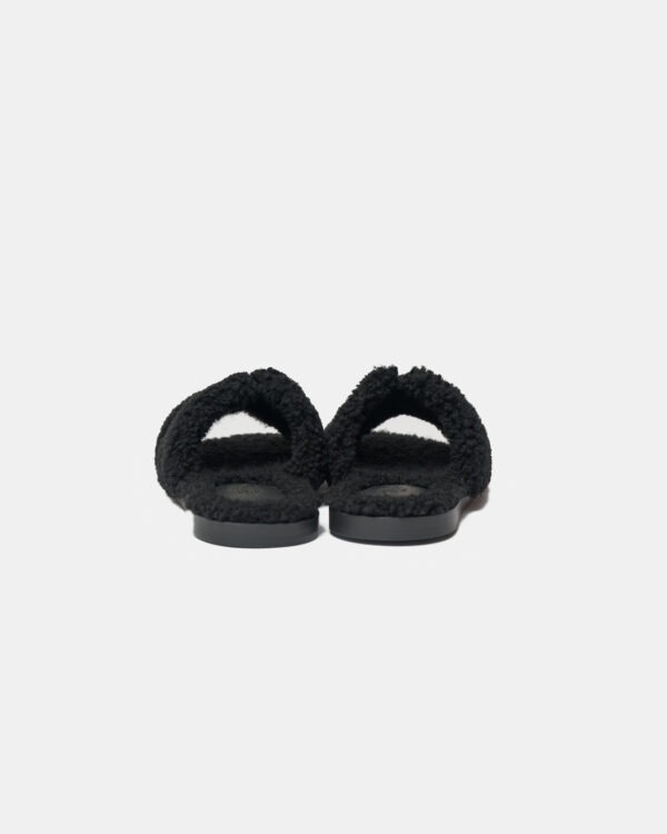 Hermès Peau Lainee Izmir Noir Sandals