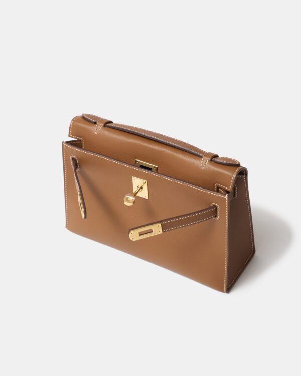 Hermes Kelly Pochette Gold Swift GHW