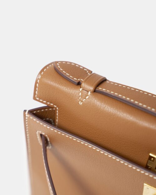 Hermes Kelly Pochette Gold Swift GHW