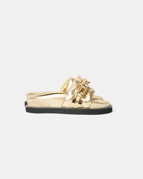 Louis Vuitton Sunset Flat Comfort Mules Gold