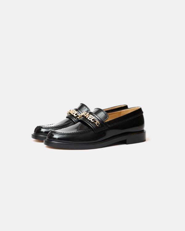 Chanel Black Shiny Calfskin Loafers