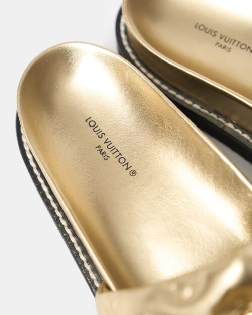 Louis Vuitton Sunset Flat Comfort Mules Gold