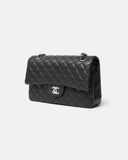 Chanel Classic Medium Black Lambskin PHW