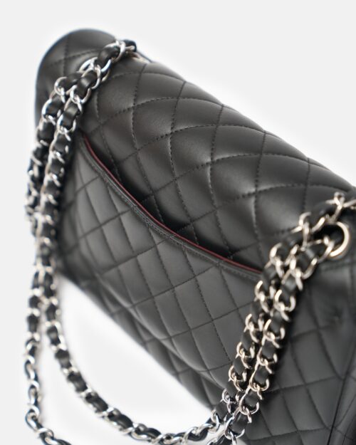 Chanel Classic Medium Black Lambskin PHW