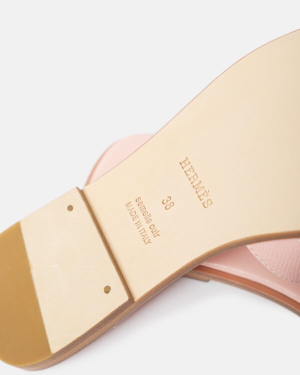Hermès Oran Rose Pale Epsom Sandals