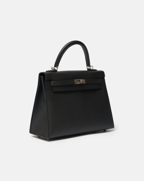 Hermès Kelly 25 Black Epsom PHW