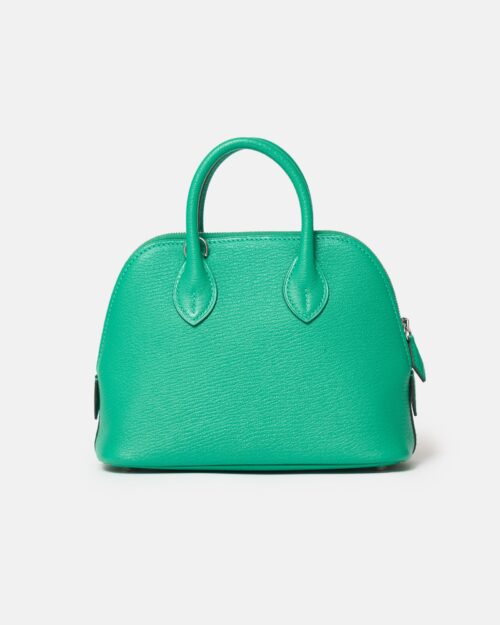 Hermès Mini Bolide 1923 Vert Vertigo Chevre Mysore PHW