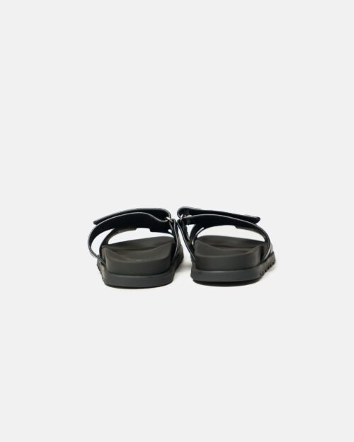 Hermes Chypre Black Calfskin Sandal