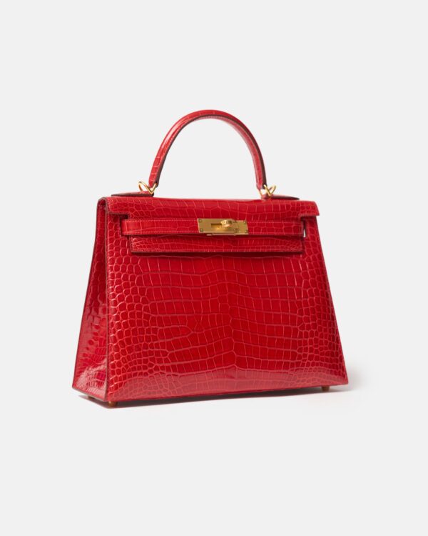 Hermès Kelly 28 Rouge de Coeur Alligator GHW